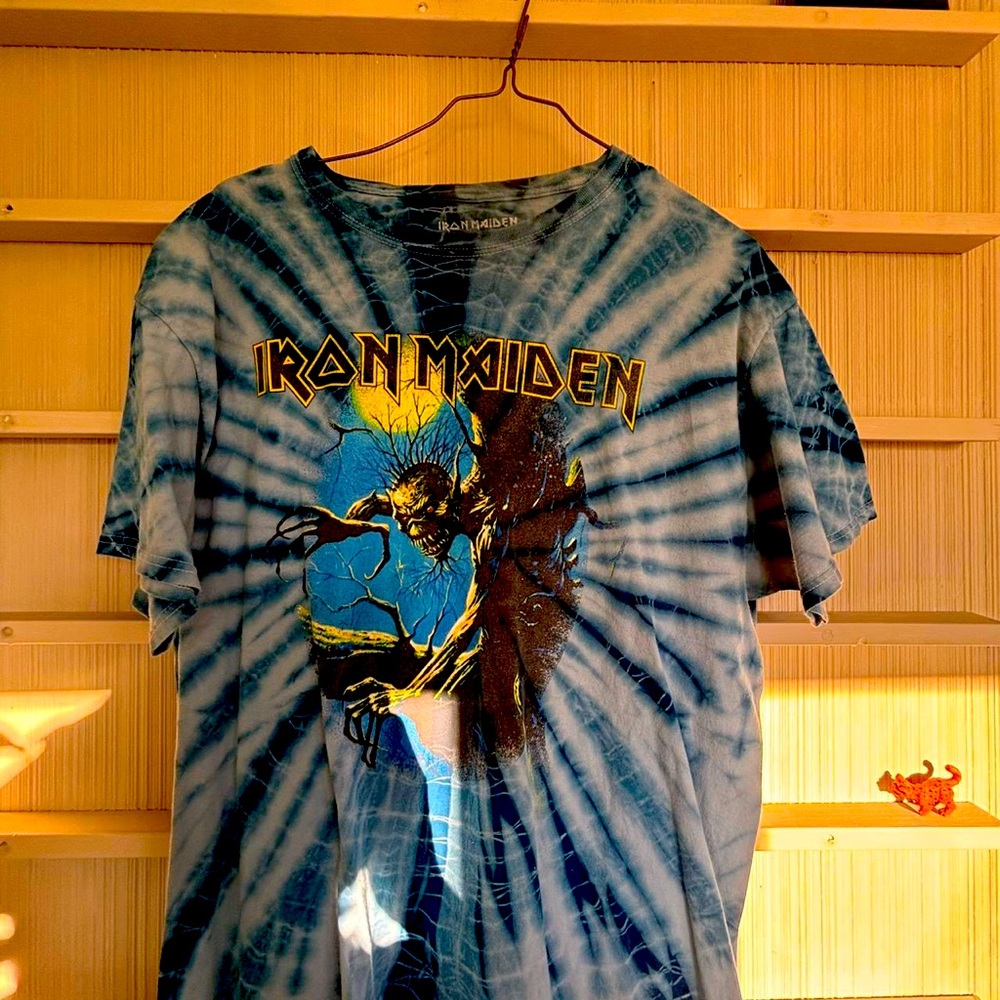 Iron Maiden tie dye tee #rocktee
